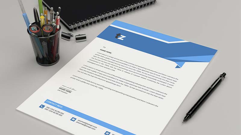 هزینه طراحی و چاپ سربرگ اداری چاپ بازار