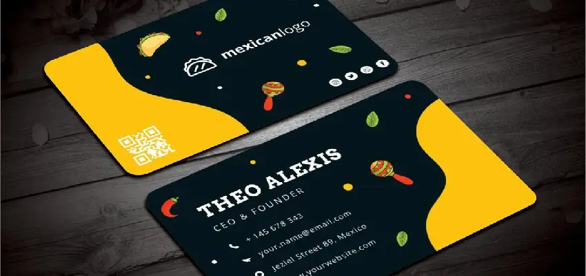 نمونه کارت ویزیت رستوران