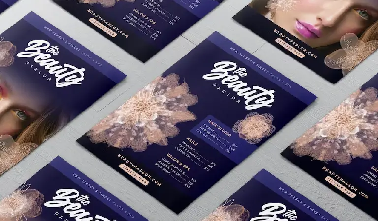 ابعاد و انواع جنس کارت ویزیت کلینیک زیبایی